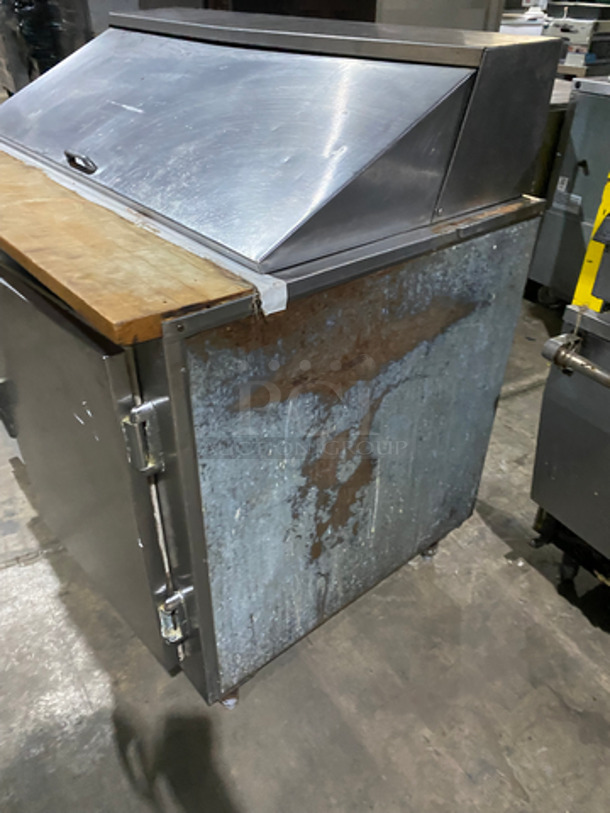Leader Commercial Refrigerated Sandwich Prep Table! With 2 Door Storage Space Underneath! All Stainless! On Legs! 115V 60HZ 1 Phase - Image 2 of 10