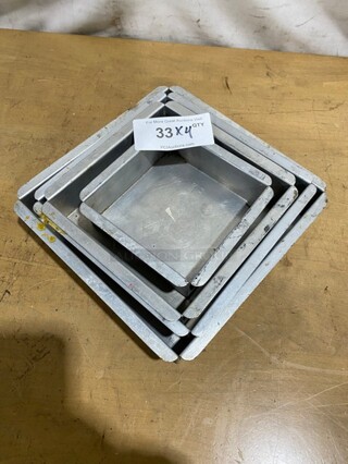 Multi Sized Aluminum Baking Molds! 4X Your Bid! 