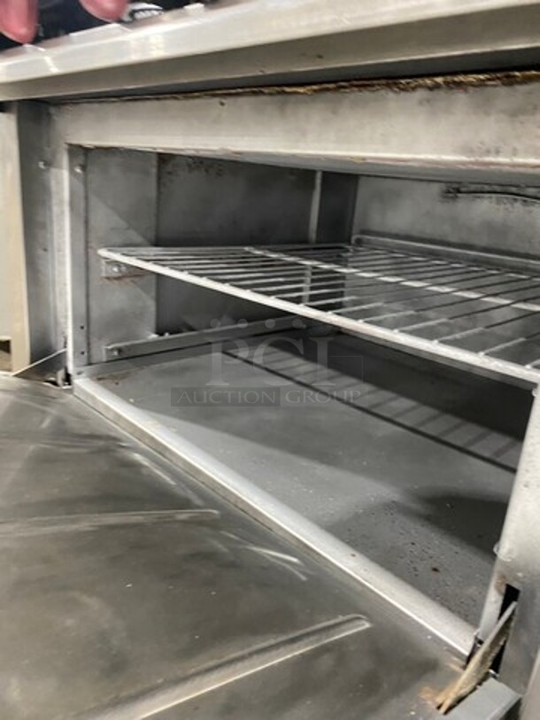 Therma Tek Commercial Natural Gas Powered 6 Burner Stove! With Raised Back Splash! With Oven Underneath! All Stainless Steel! On Legs! - Image 7 of 10