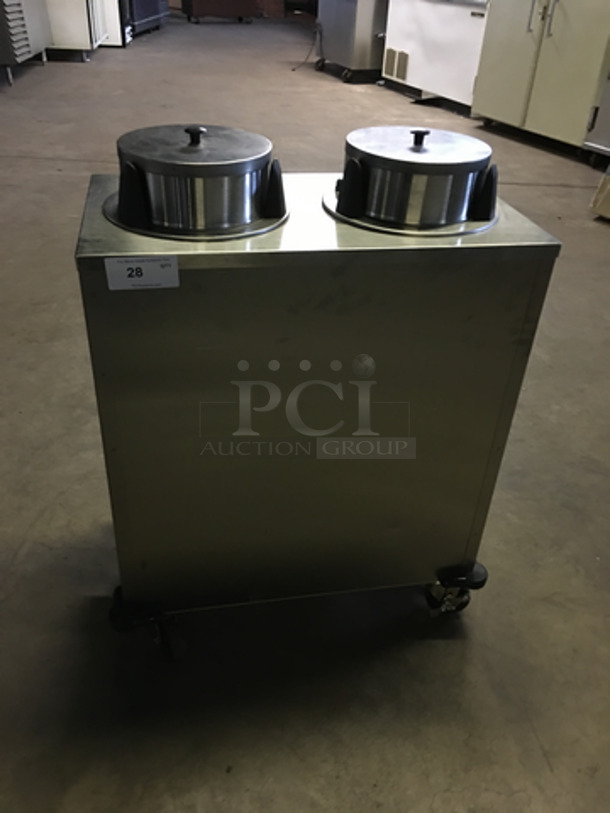 NICE! Lakeside Commercial Electric Powered Dual Heated Plate Return! All Stainless Steel! On Casters! - Image 1 of 8