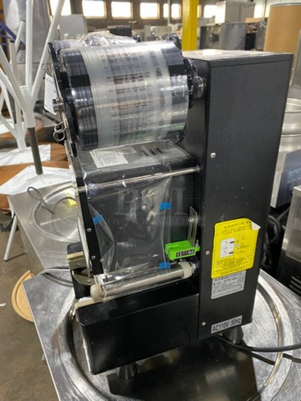 GREAT FIND! Fest Commercial Countertop Beverage Sealer Machine! Perfect For Bubble Tea Shops! WORKING WHEN REMOVED! Model: 360W SN: 0190041210695S 110V - Image 3 of 9