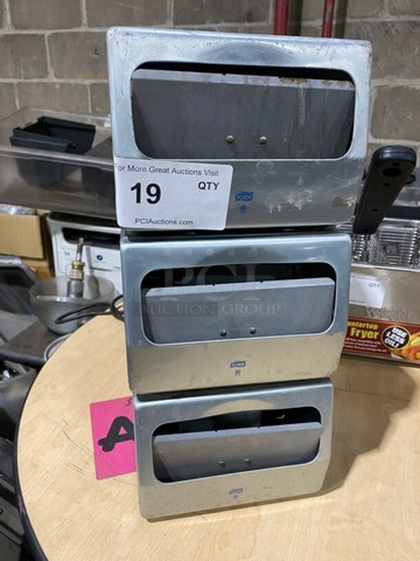 ALL ONE MONEY! Tork Dual Sided Metal Napkin Dispenser! - Image 1 of 7