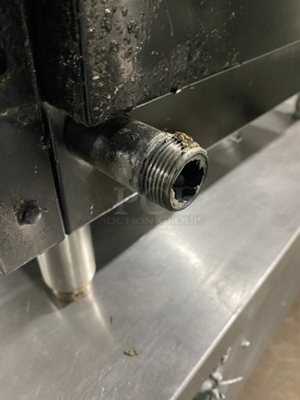 APW Commercial Countertop Natural Gas Powered Flat Top Griddle! With Back And Side Splashes! All Stainless Steel! On Small Legs! - Image 7 of 7