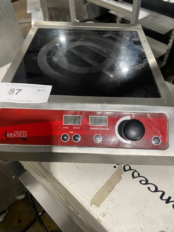 Avantco Commercial Countertop Electric Powered Single Burner Induction Range! All Stainless Steel Body!  - Image 5 of 6