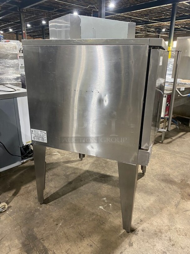 LATE MODEL! Garland SunFire Model SCO-GS-10S Stainless Steel Commercial Natural Gas Powered Full Size Convection Oven w/ Solid Doors and Thermostatic Controls on Legs! - Image 3 of 9