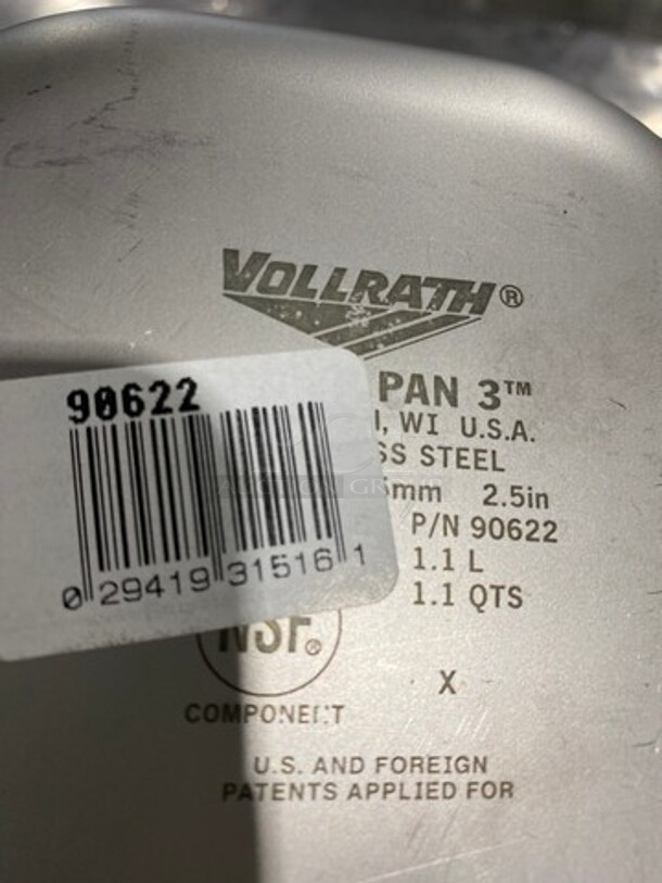 Vollrath Commercial Steam Table/ Prep Table Food Pans! All Stainless Steel! 6x Your Bid! - Image 5 of 5