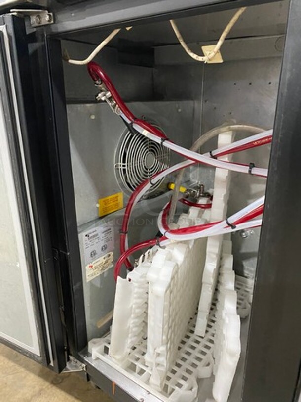 Micro Matic Commercial Refrigerated Dual Tower Kegerator! With 3 Door Storage Space Underneath! Model: MDD78 SN: 14090939M 115V 60HZ 1 Phase - Image 8 of 10