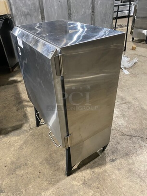 NICE! Silver King Commercial Countertop 2 Spout Refrigerated Milk Dispenser! Stainless Steel Body! On Legs! - Image 2 of 9
