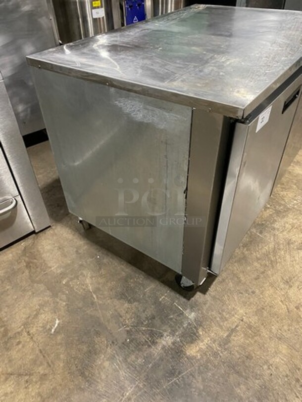 Cool Tech Commercial 2 Door Lowboy/Worktop Cooler! All Stainless Steel! On Casters! Model: CWK48LB SN: X065414 120V - Image 2 of 8
