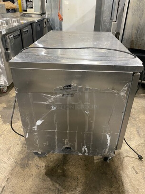 Beverage Air Commercial 2 Door Lowboy/Worktop Cooler! All Stainless Steel! On Casters! Model: WTR48A SN: 10106230 115V 60HZ 1 Phase - Image 4 of 8