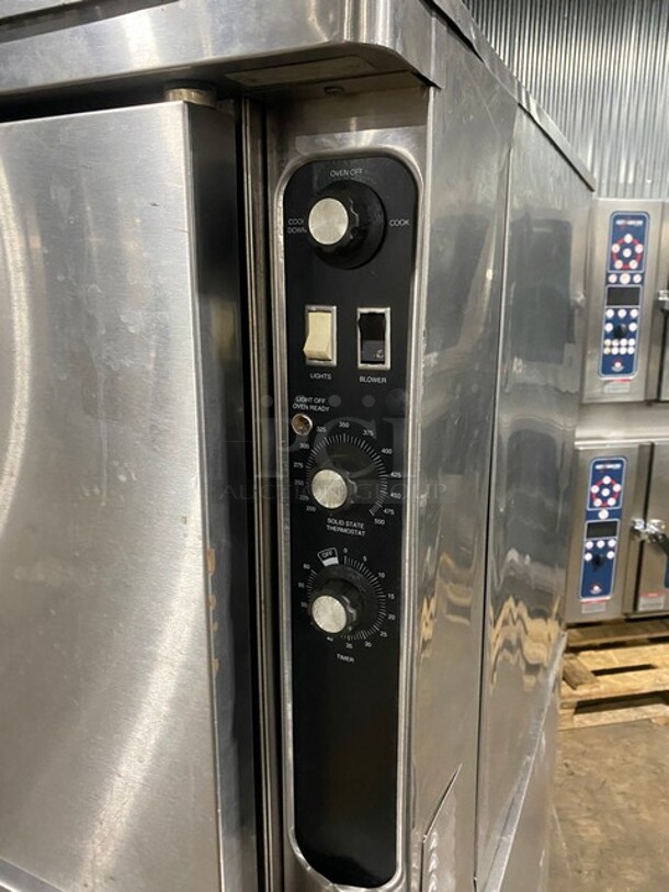 Blodgett Commercial Natural Gas Powered Double Stacked Convection Oven! With Metal Baking Racks! All Stainless Steel! 2 X Your Bid! Makes One Unit! - Image 8 of 12