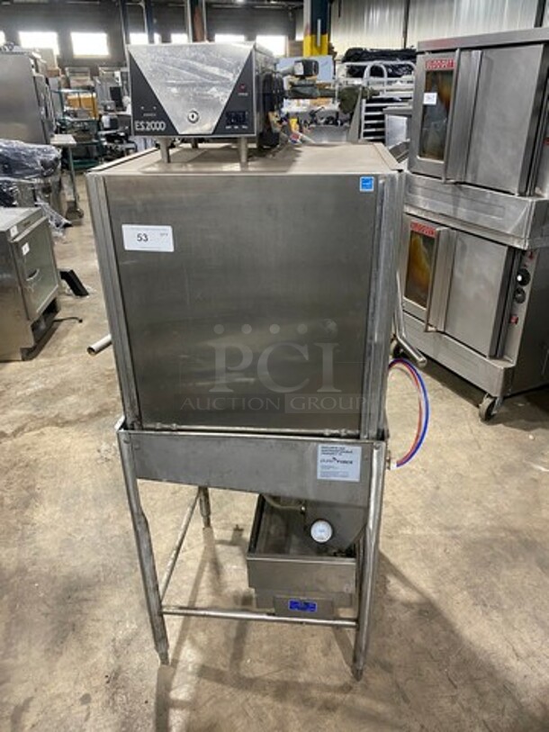 Jackson Ecolab Commercial Pass-Through Dishwasher Machine! All Stainless Steel! On Legs! Model: ES200 SN: 06F205573 115V 60HZ 1 Phase