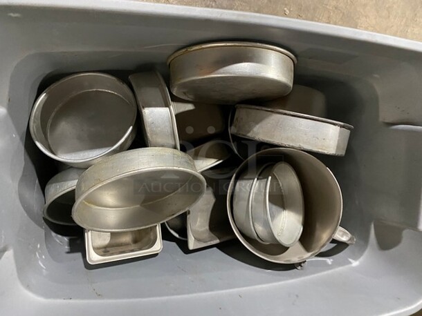 Lot Of Commercial Stainless Steel Round Pans & Mixed Size Drop Ins! All One Bid!  - Image 2 of 6