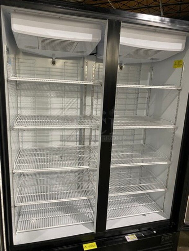 NICE! NEW! SCRATCH-N-DENT! LATE MODEL! 2022 Kool It Commercial 2 Door Reach In Freezer Merchandiser! With View Through Doors! With Poly Coated Racks! Left Side Outer Glass Is Shattered! Model: LX46FB SN: H89220100279 115V 60HZ 1 Phase - Image 5 of 9