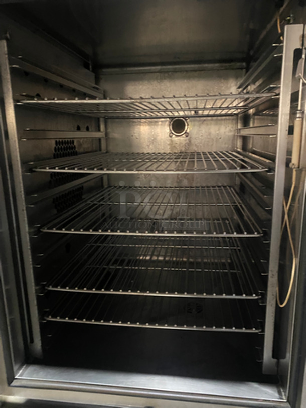 NICE! Alto Shaam Commercial Combitherm Convection Oven! With View Through Door! Metal Oven Racks! With Storage Space Underneath! All Stainless Steel! On Casters! Model: 10.18ML SN: 2210350503 208/240V 60HZ 1 Phase - Image 5 of 9