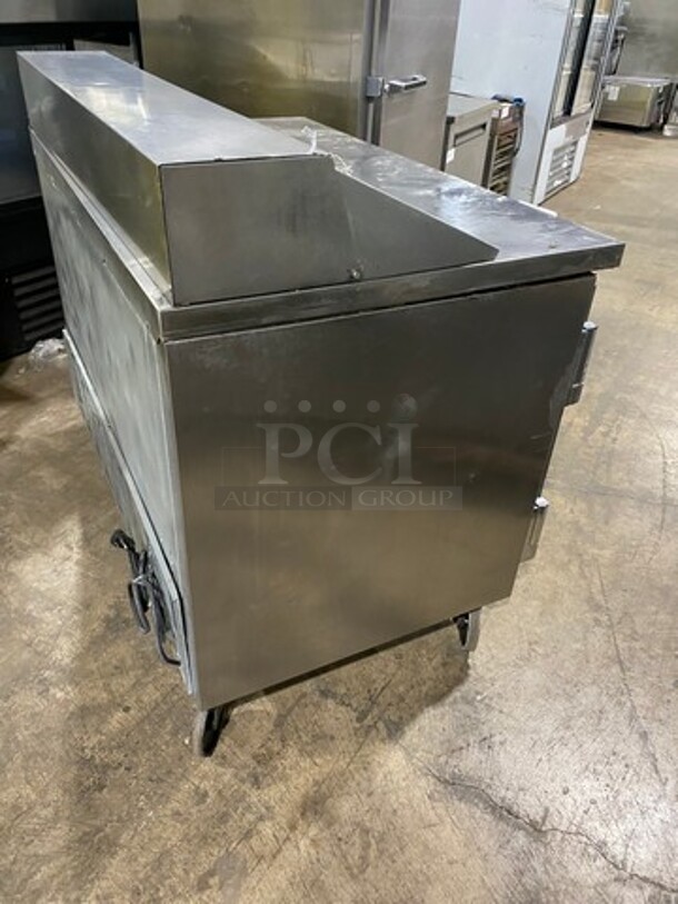 BEVERAGE AIR- SPE48-12 Stainless Steel Commercial Sandwich Salad Prep Table Bain Marie Mega Top, on Commercial Casters. 115 Volts, 1 Phase. - Image 2 of 9