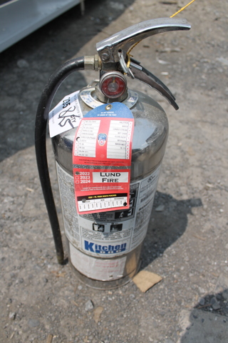 Kitchen One Wet Chemical Fire Extinguisher.