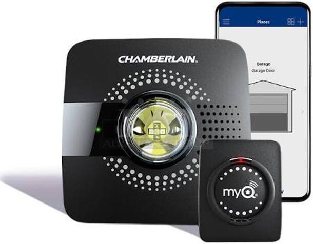 Chamberlain MYQ-G030 Smart Garage Door Opener - Wireless & Wi-Fi enabled Garage Hub with Smartphone Control, 1 Pack, Black