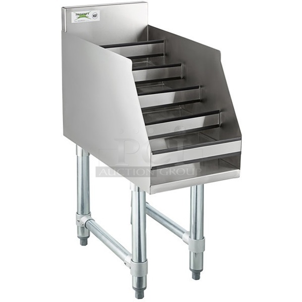 BRAND NEW SCRATCH AND DENT! Regency 600LDR2312 Five-Tiered Stainless Steel Liquor Display Rack. - Image 1 of 5