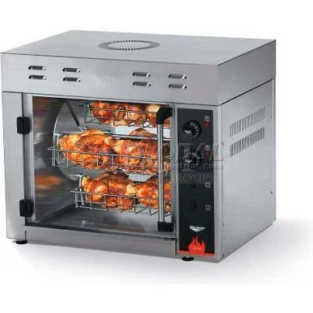 BRAND NEW SCRATCH AND DENT! Vollrath CGA 8008 40704 Stainless Steel Commercial Countertop Electric Powered 8 Bird Rotisserie Oven. 220 Volts, 1 Phase. - Image 1 of 7