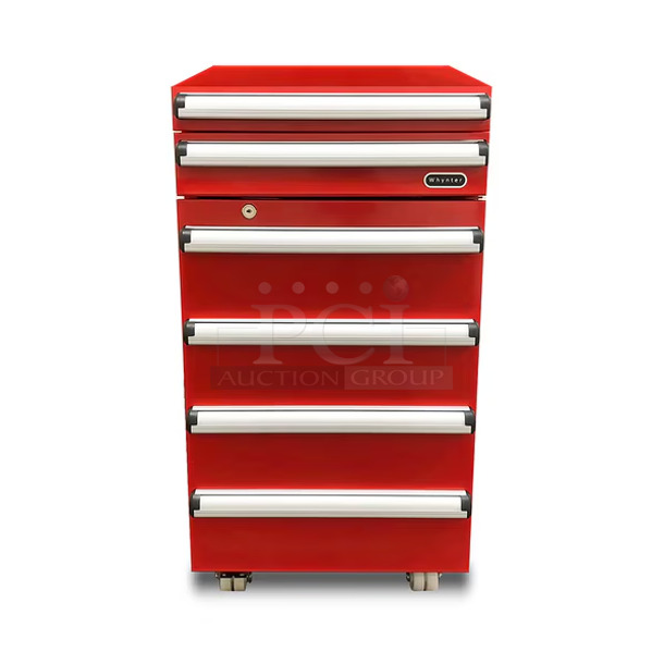 BRAND NEW SCRATCH AND DENT! Whynter TBR-185SR Metal Portable 1.8 cu.ft. Tool Box Refrigerator with 2 Drawers. 115 Volts, 1 Phase. Tested and Working! - Image 1 of 9