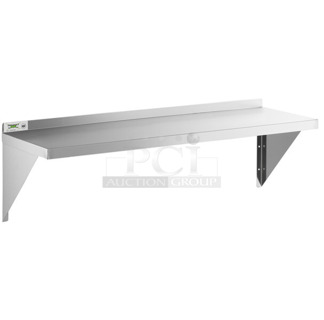 BRAND NEW SCRATCH AND DENT! Regency 600WS1548 18 Gauge Stainless Steel 15" x 48" Solid Wall Shelf