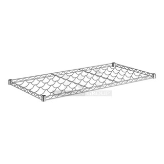 Box of 4 BRAND NEW SCRATCH AND DENT! Regency 460ECWIN2448 24" x 48" 22-Bottle Chrome Wire Wine Shelf