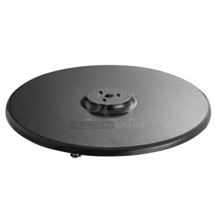 2 BRAND NEW SCRATCH AND DENT! Lancaster Table & Seating 164TB22ROUND 22" Round Cast Iron Table Base Plate. 2 Times Your Bid!