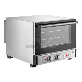 BRAND NEW SCRATCH AND DENT! Cooking Performance Group CPG 351COHT3A Stainless Steel Electric Thermostatic Countertop 3 Tray Half Size Convection Oven with Steam Injection. 110 Volts, 1 Phase. Tested and Working!