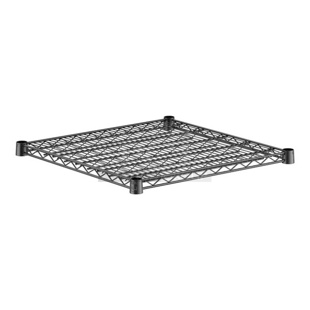 Box of 4 BRAND NEW SCRATCH AND DENT! Regency 460EB2424 24" x 24" NSF Black Epoxy Wire Shelf. May Be Missing Pieces.  - Image 1 of 3