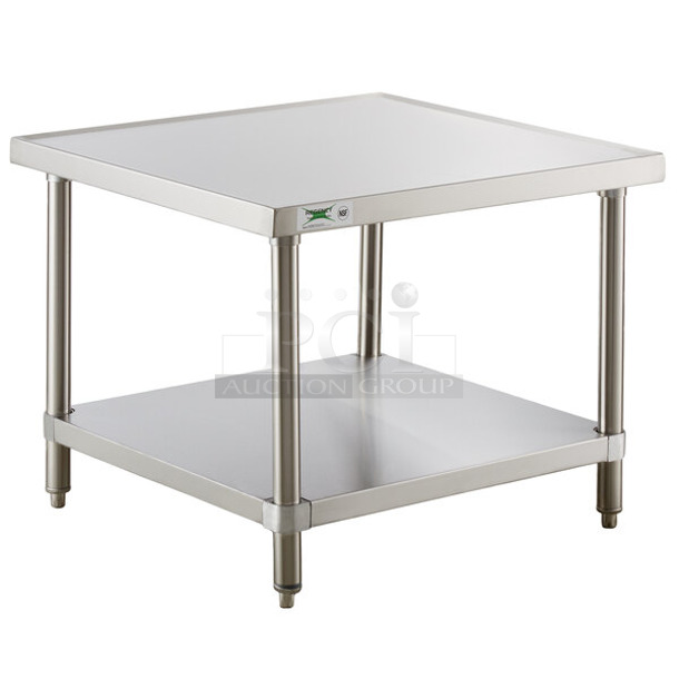 BRAND NEW SCRATCH AND DENT! Regency 600MTS3030S 30" x 30" 16-Gauge Stainless Steel Mixer Table with Undershelf. May Be Missing Pieces.  - Image 1 of 3