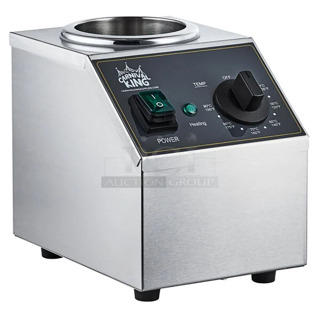BRAND NEW SCRATCH AND DENT! Carnival King 382SBW1 Stainless Steel Countertop Single 32 oz. Sauce / Topping Bottle Warmer. 120 Volts, 1 Phase. 