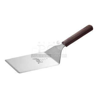 2 BRAND NEW SCRATCH AND DENT! Mercer Culinary M18290 Hell's Handle® High Heat 6" x 5" Heavy-Duty Square Edge Turner. 2 Times Your Bid! 