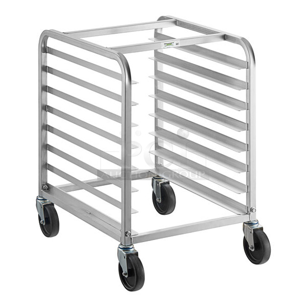 BRAND NEW SCRATCH AND DENT! Regency 600UPR8EL 8 Pan End Load Aluminum Undercounter Bun / Sheet Pan Rack - Image 1 of 5