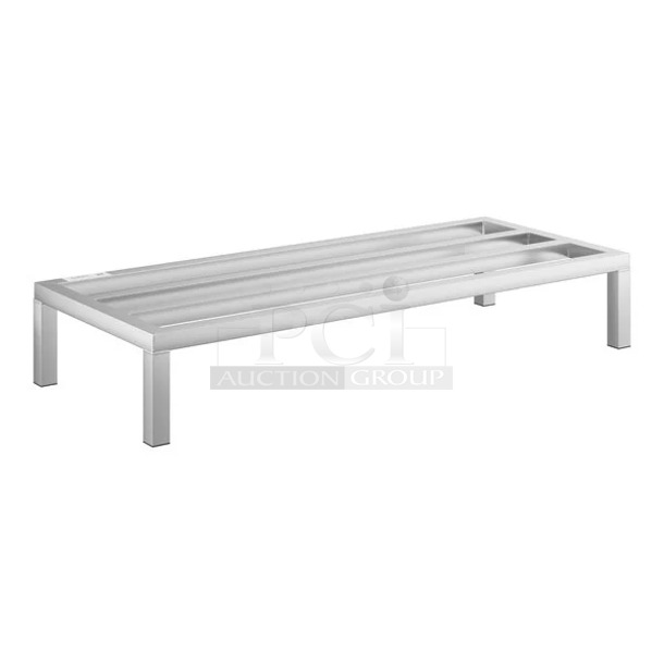 BRAND NEW SCRATCH AND DENT! Regency 600DUN2048 48" x 20" x 8" Aluminum Dunnage Rack - 1685 lb. Capacity - Image 1 of 5