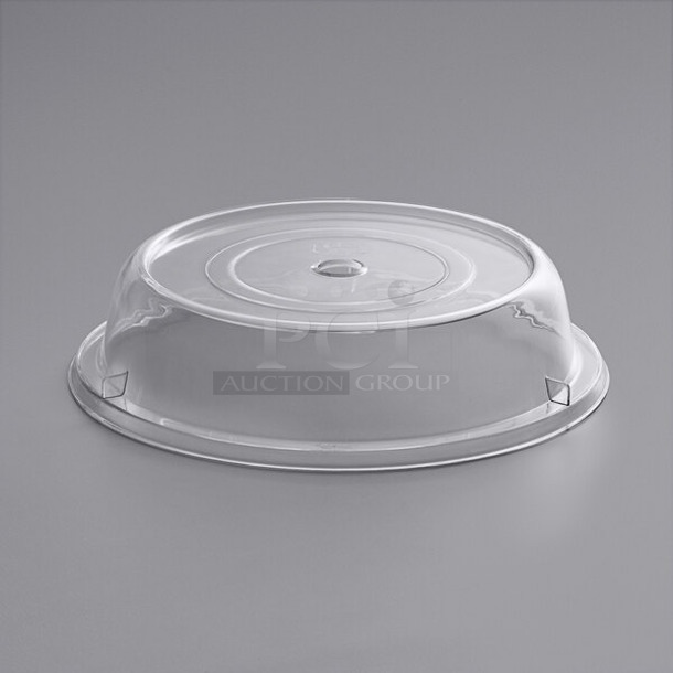 Box of 24 BRAND NEW SCRATCH AND DENT! Choice 260PCCOV11 11" Clear Polycarbonate Plate Cover  - Image 1 of 5