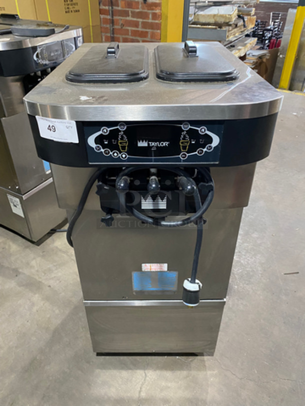2012 Taylor Crown Commercial 3 Handle Ice Cream Machine! All Stainless Steel! On Casters! Model: C72333 SN: M2052706 208/230V 60HZ 3 Phase