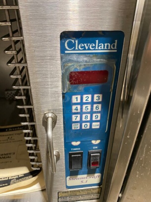 Cleveland Electric Powered Countertop Steamer! All Stainless Steel! On Legs! Model: 21CET16 SN: 1444091101 208V 60HZ 3 Phase - Image 7 of 8