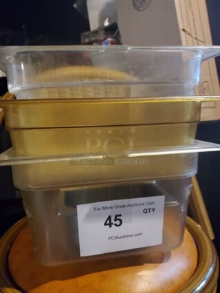 ALL ONE MONEY Lot of 3 Plastic Food Pan