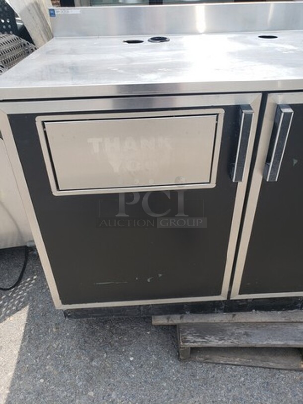 Work Station w/ Two Door Understorage and Trash Chute! - Image 4 of 5