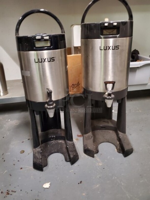 ALL ONE MONEY Lot of 2 Fetco LUXUS® Thermal Coffee Dispenser  - Image 1 of 2