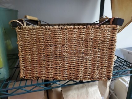 Rectangular Wicker Basket 