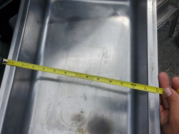 Lot of 5 Stainless Steel Food Pans *without lids* - Image 4 of 4