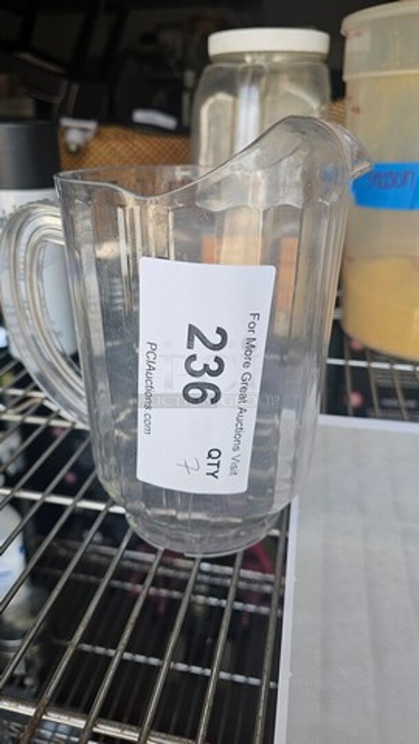 Lot of 7 Plastic Pitchers - Image 2 of 4