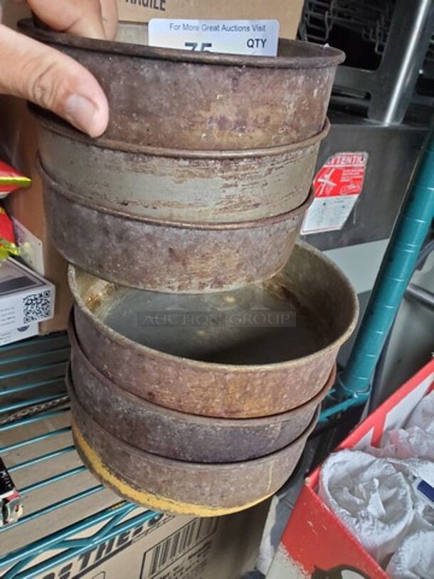Lot of 6 Round Cake Pans - Image 3 of 5