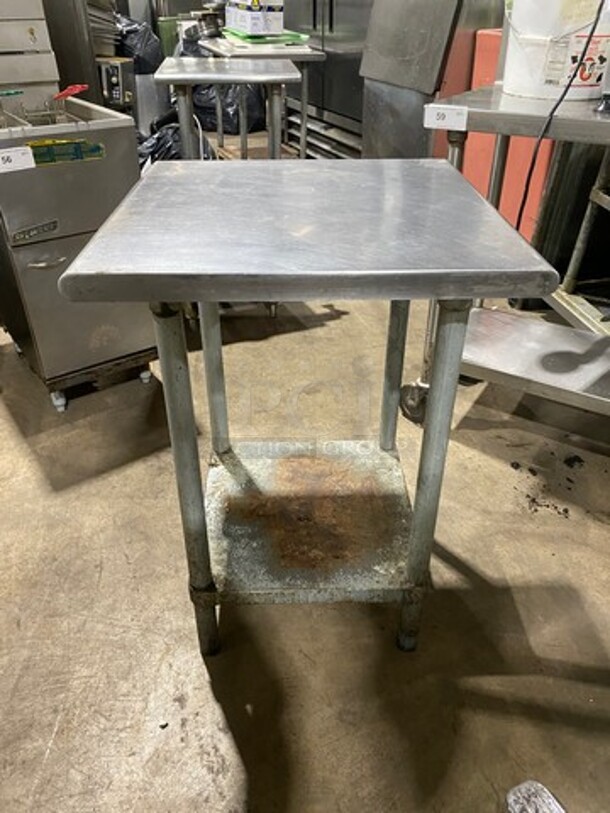 Solid Stainless Steel Work Top/ Prep Table! With Storage Space Underneath! On Legs! - Image 4 of 5