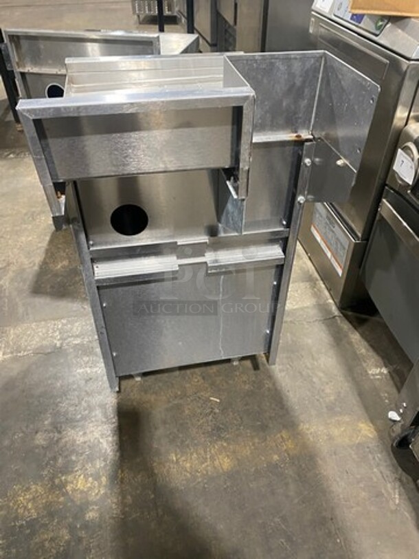 Perlick Under The Counter Drainboard! With Back Splash! With Storage Space Underneath! All Stainless Steel! On Legs! - Image 3 of 8