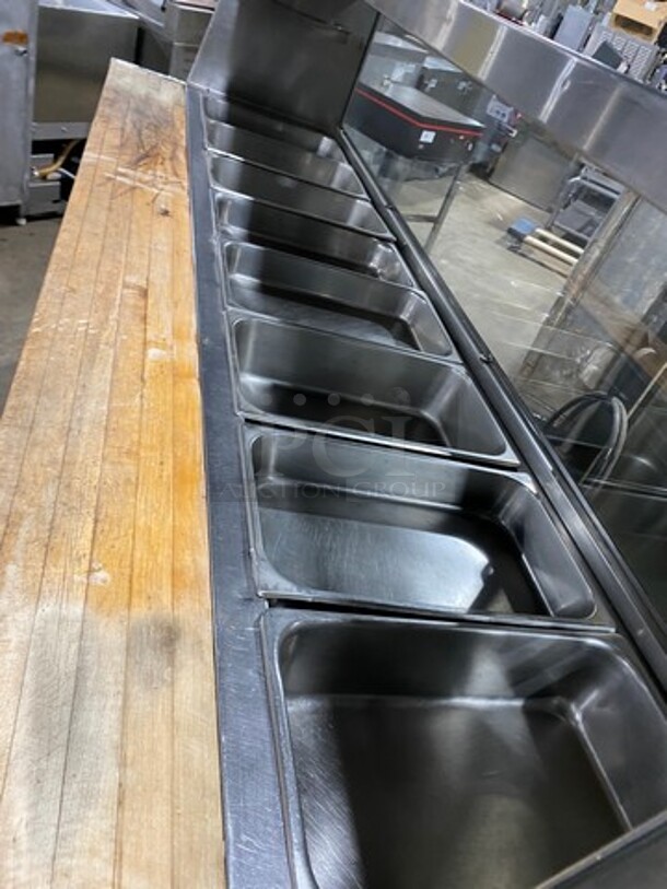 Commercial Electric Powered Steam Table! With Sneeze Guard! With Storage Space Underneath! All Stainless Steel! On Casters! - Image 5 of 9