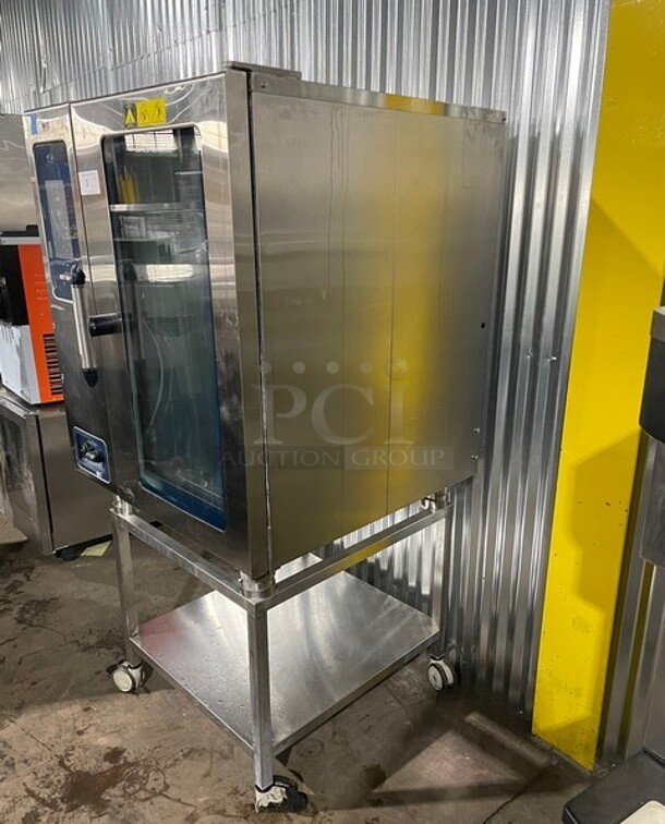 2016 Alto Shaam Stainless Steel Commercial Electric Powered Combi Convection Oven on Stand! MODEL CTP10-10E 208-240 Volts 3Ph - Image 2 of 12