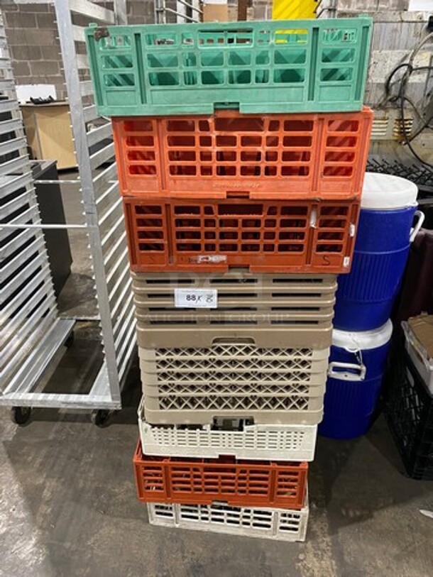 Assorted Color And Style Poly Cup Crates! 8x Your Bid!